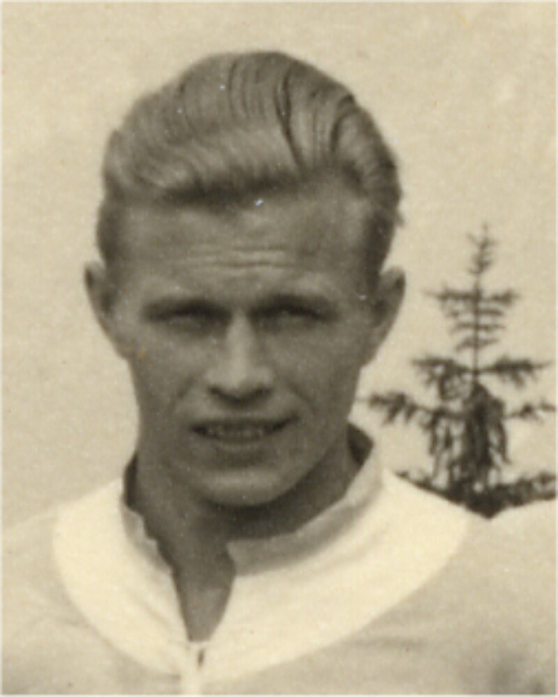 Porträtfotografie des jungen Spieler Willi Dargaschewski.